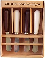 Vista 16 de Juego de 4 cuchillos esparcidores de cerámica (corona de oliva)