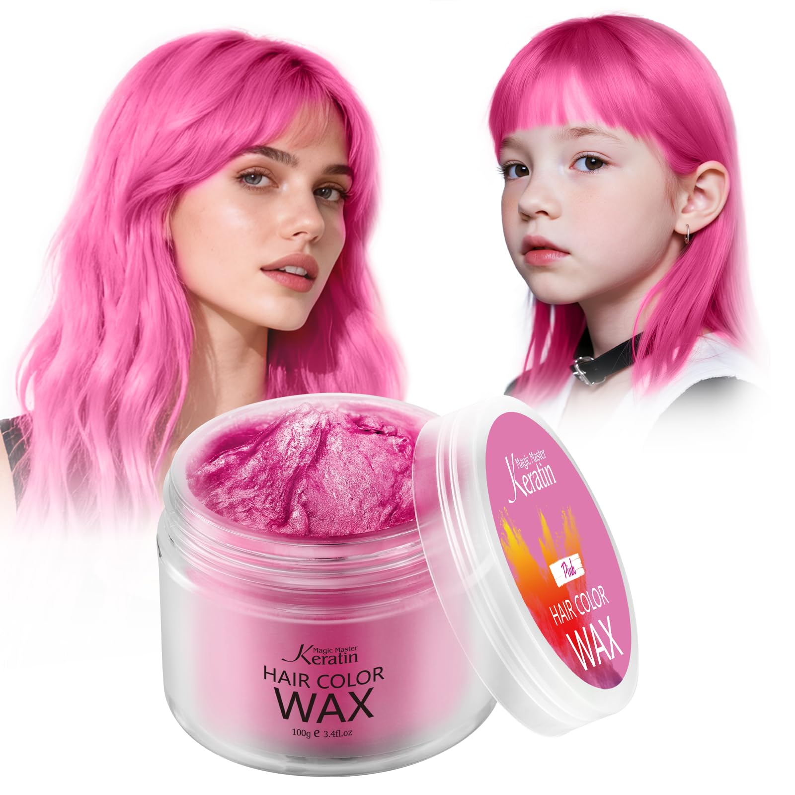Amazon | マジックマスター ケラチン ピンク 一時的なヘアカラー