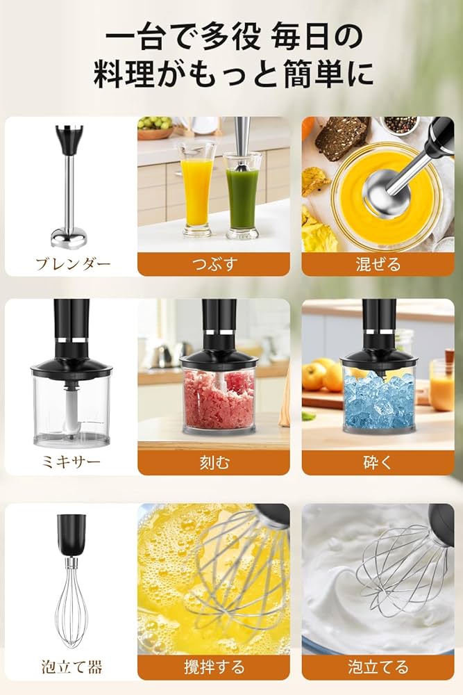 Amazon | Tekuton ブレンダー ハンドブレンダー 離乳食 マルチ