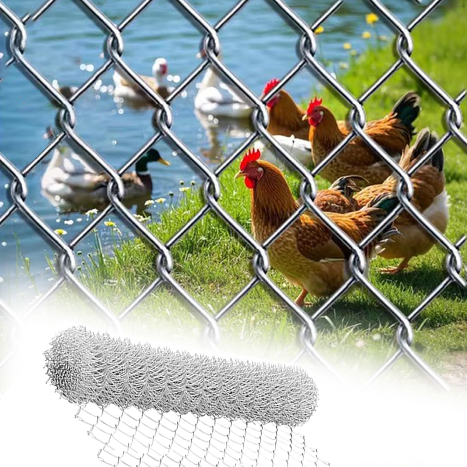 Clôture en fil d'acier galvanisé pour enclos de jardin et sérénité extérieure