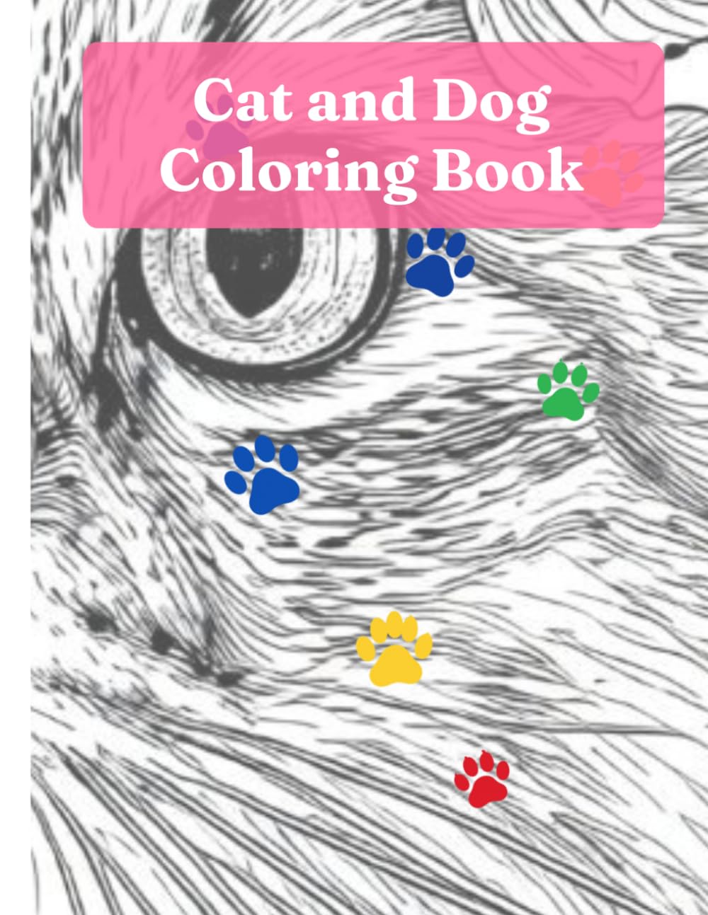 Coloring Book of Cats and Dogs
