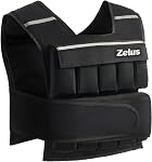 ZELUS Adjustable Weighted Vest with Weights, Workout Vest with Weight Bars/Iron Sandbag for Home Exercise Strength Training Fitness More, Weight Vest for Men Women