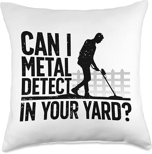 Miniatura 1 de Metal Detecting Gift Detector Accessories & Stuff Divertido diseño de detección para hombres y mujeres, almohada de detector de metales, 18 x 18,