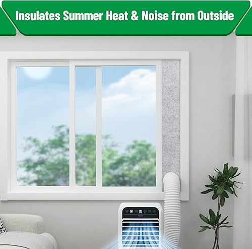 Miniatura 7 de Forestchill Kit de ventilación de aire acondicionado portátil con paneles de espuma aislante, kit de sellado de ventilación de CA ajustable con