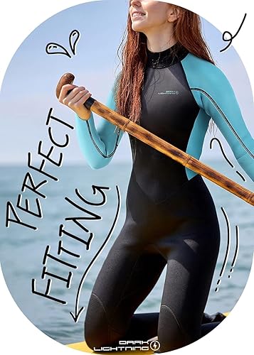Miniatura 8 de Dark Lightning Trajes de neopreno para hombres y mujeres, traje húmedo para agua fría, 30.079 in para buceo, surf, esnórquel, kayak, deportes
