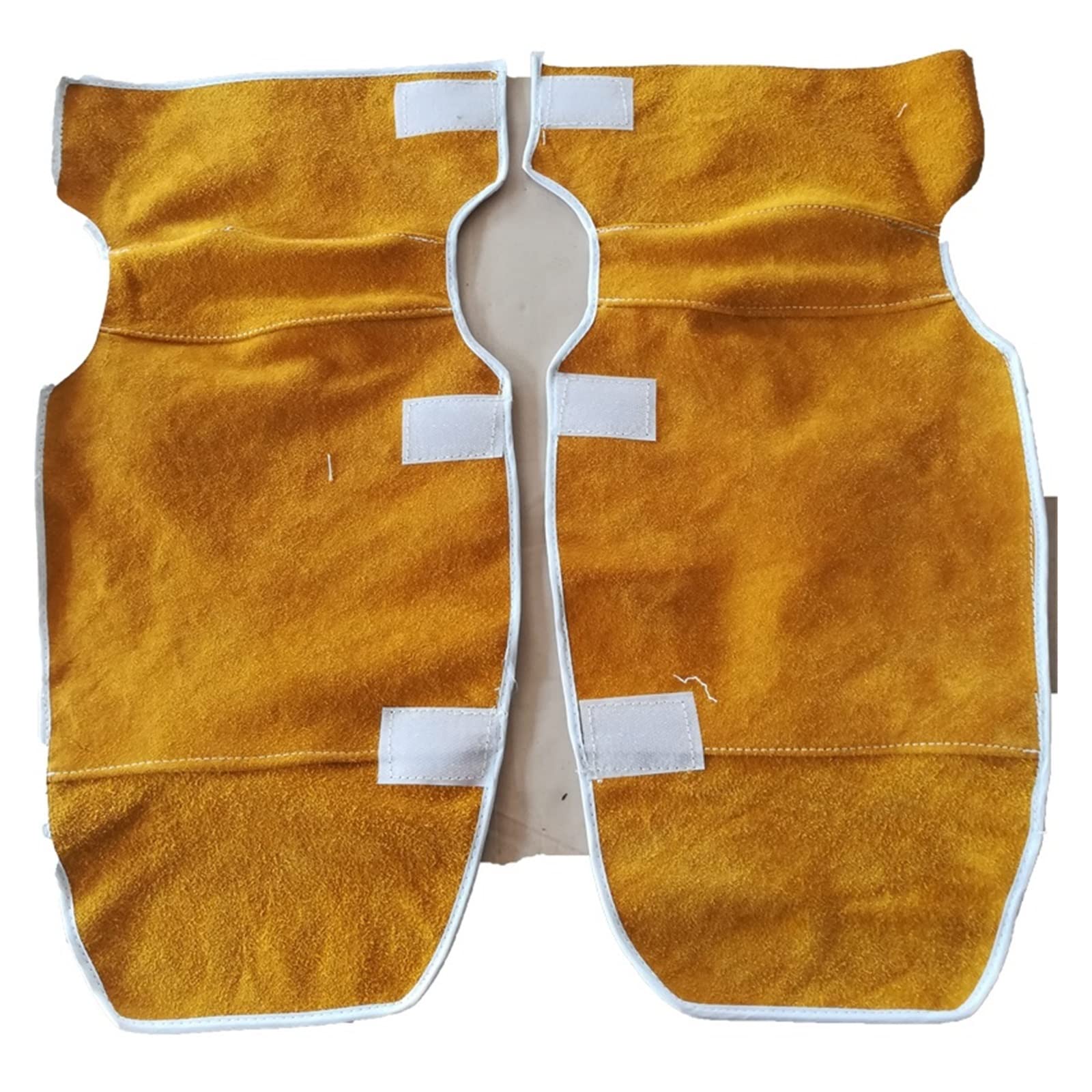 Delantal de Trabajo, Soldador de cuero artificial herrero delantal de servicio pesado retardante de soldadura resistente a alta temperatura herramientas de ropa(57cm height-A)