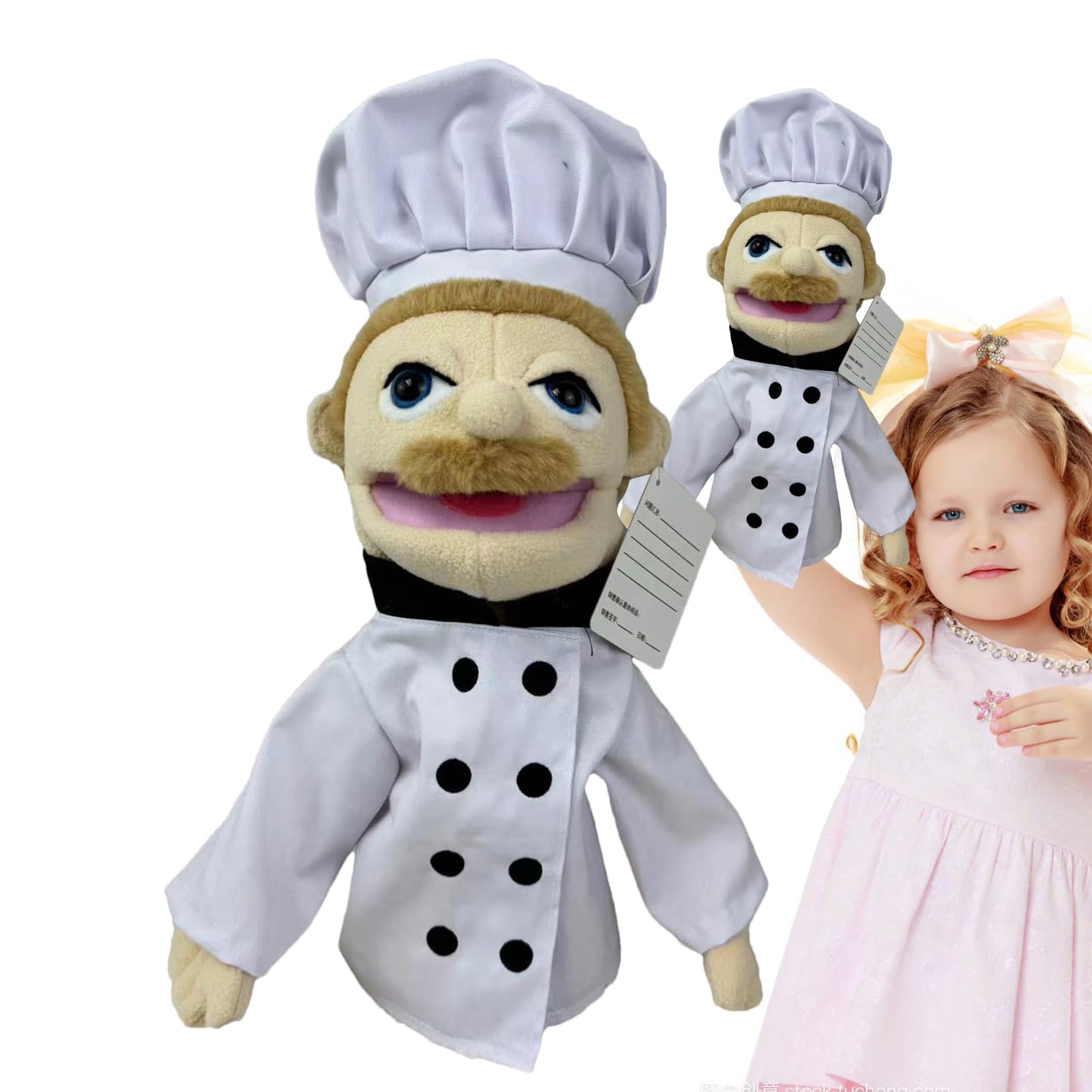 Puppet De Bombero - Marioneta de Mano de Peluche de Peluche Suave - Marioneta de Mano de Peluche Dulce, Padre-Hijo Interactivo de los Primeros Juguetes para la enseñanza de