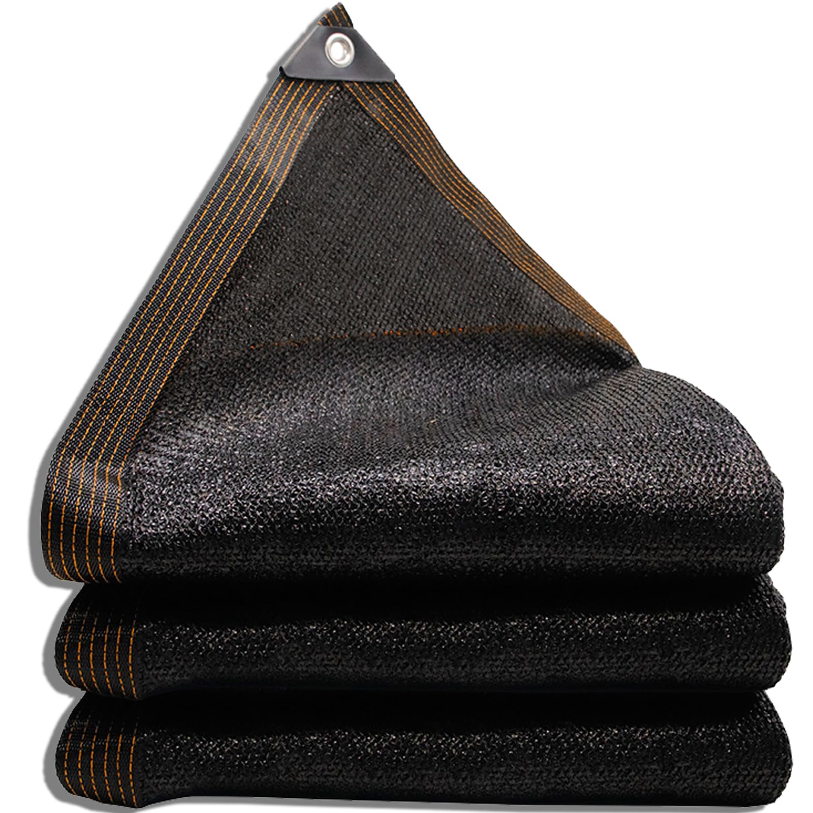 Filet d'ombrage 90% anti-UV et durable en polyéthylène noir 4x10m