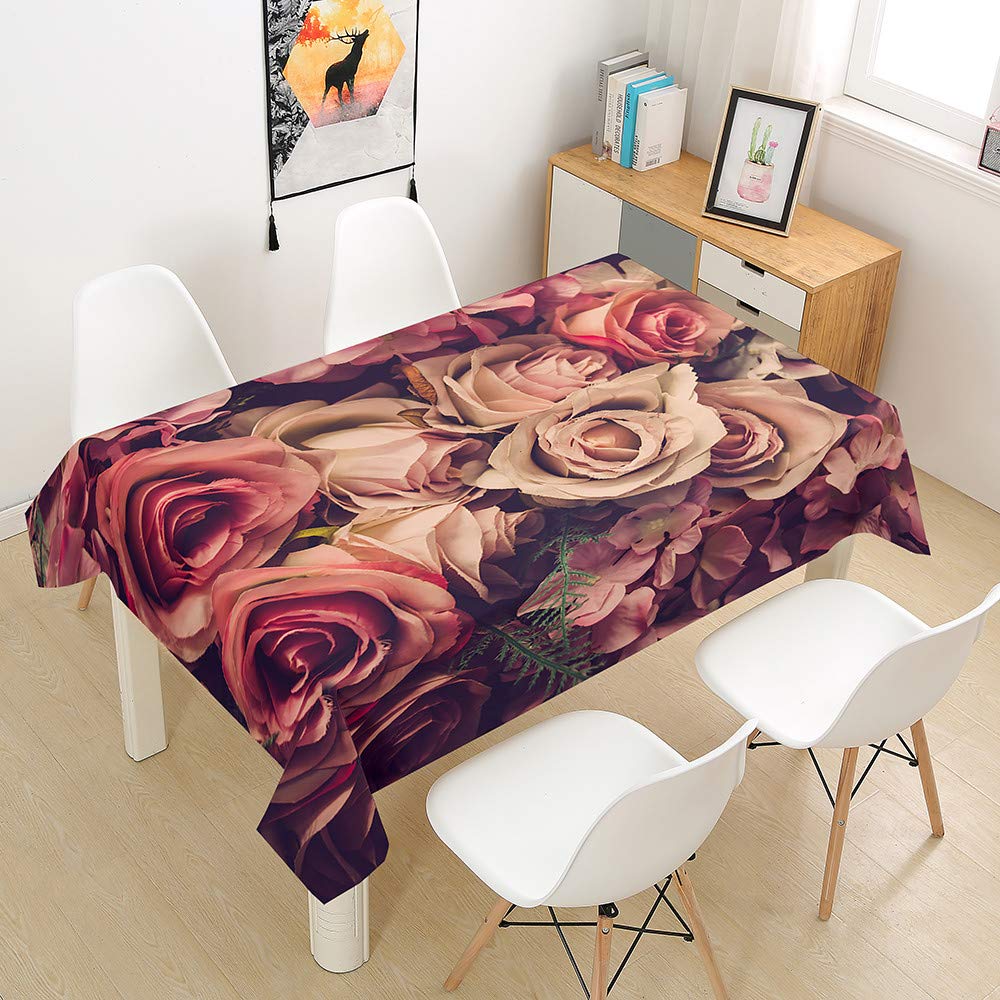 FANSU Rectangulaire Nappe De Table Papillon 3D Style, Anti Tache