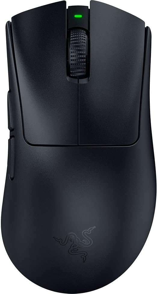 Razer レイザー DeathAdder V4 Pro ゲーミングマウス ワイヤレス 無線 56gの超軽量 8,000Hzドングル同梱 高精度の第2世代 Focus Pro 45K オプティカルセンサー 超低遅延を実現する第2世代 HyperSpeed Wireless オプティカルスクロールホイール 第4世代 オプティカルマウススイッチ 150時間のバッテリー駆動 【日本正規代理店保証品】