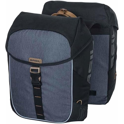 Basil Mile Double Bag, Black Slate