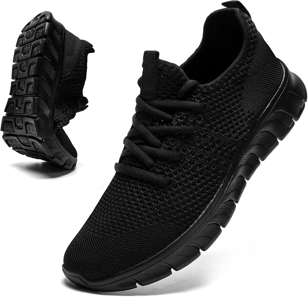 Mens Lightweight Running Shoes Slip On Walking Tennis Gym Sneakers | Breathable Mesh Athletic Sneakers | Wear-Resistant Non-Slip Rubber Outsole | Casual Fashion Sports Shoes for Daily Workout