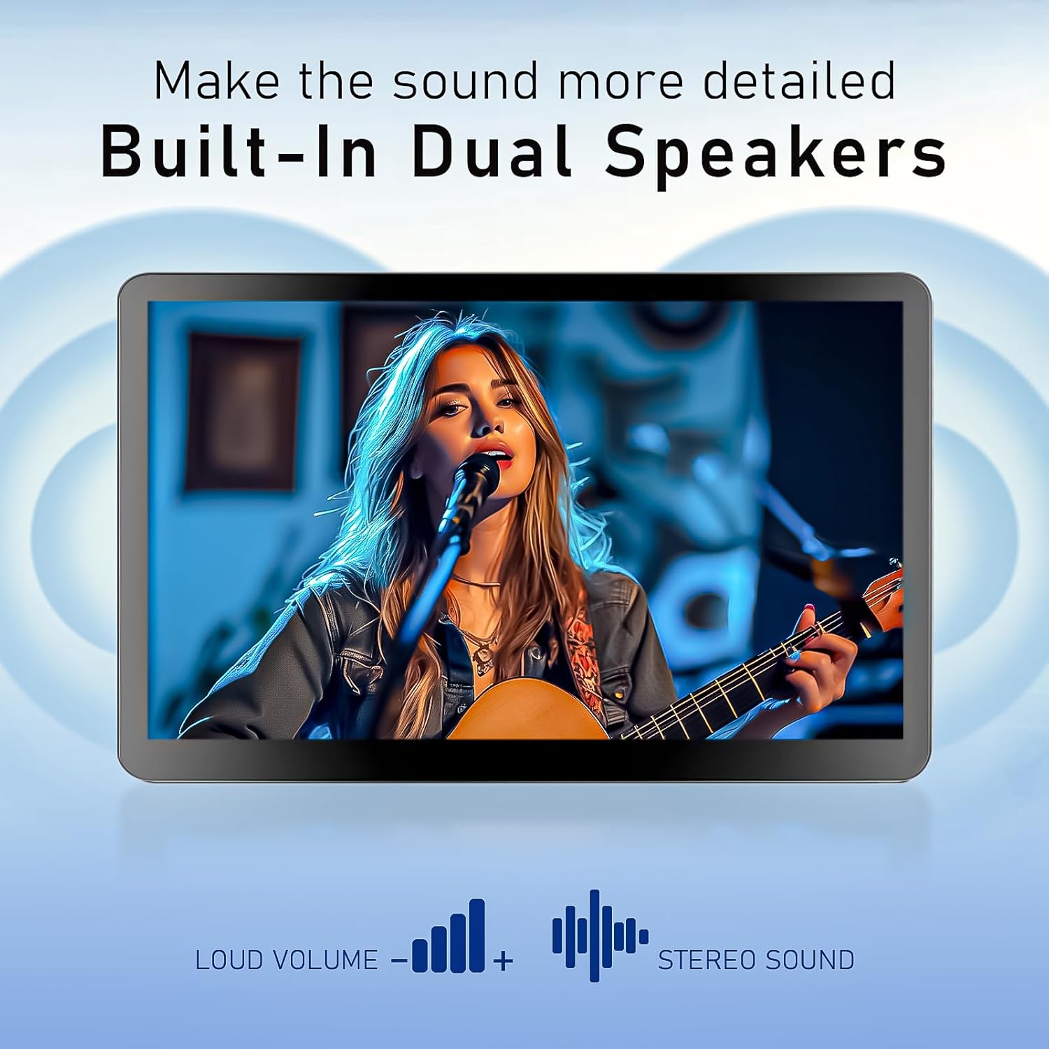 HMTECH Raspberry Pi Monitor 7 Inch HDMI Monitor 800x480 LCD Screen Display with Case Second/Extend Screen for Raspberry Pi 400/4/3/2/Zero/B/B+ Jetson Nano Win11/10/8/7, Dual Speakers, Non-Touch