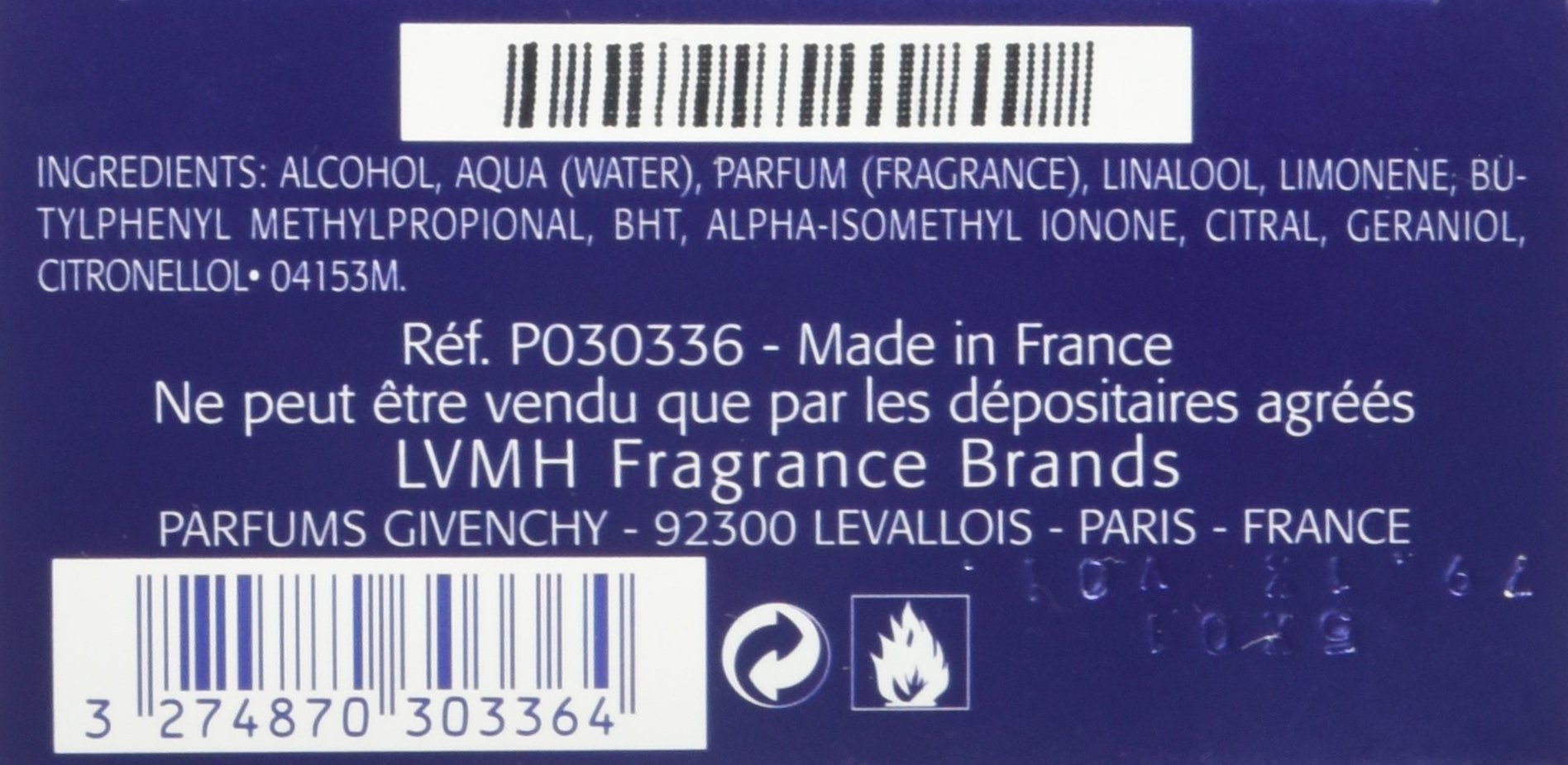 givenchy blue label 100 ml