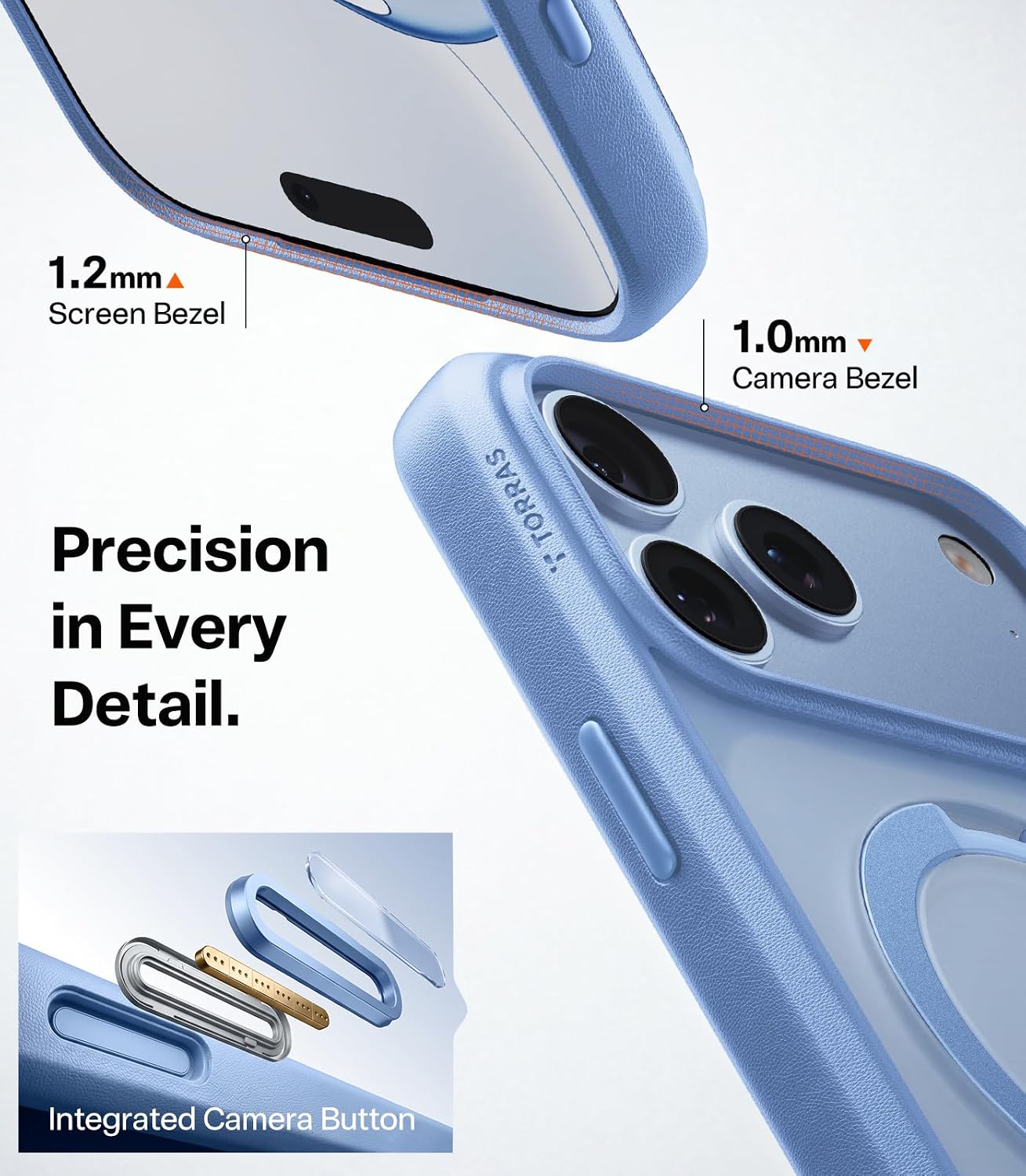  Q3 Spin Case for iPhone 18 Pro Max Light Blue, 360 Magnetic Stand thumbnail