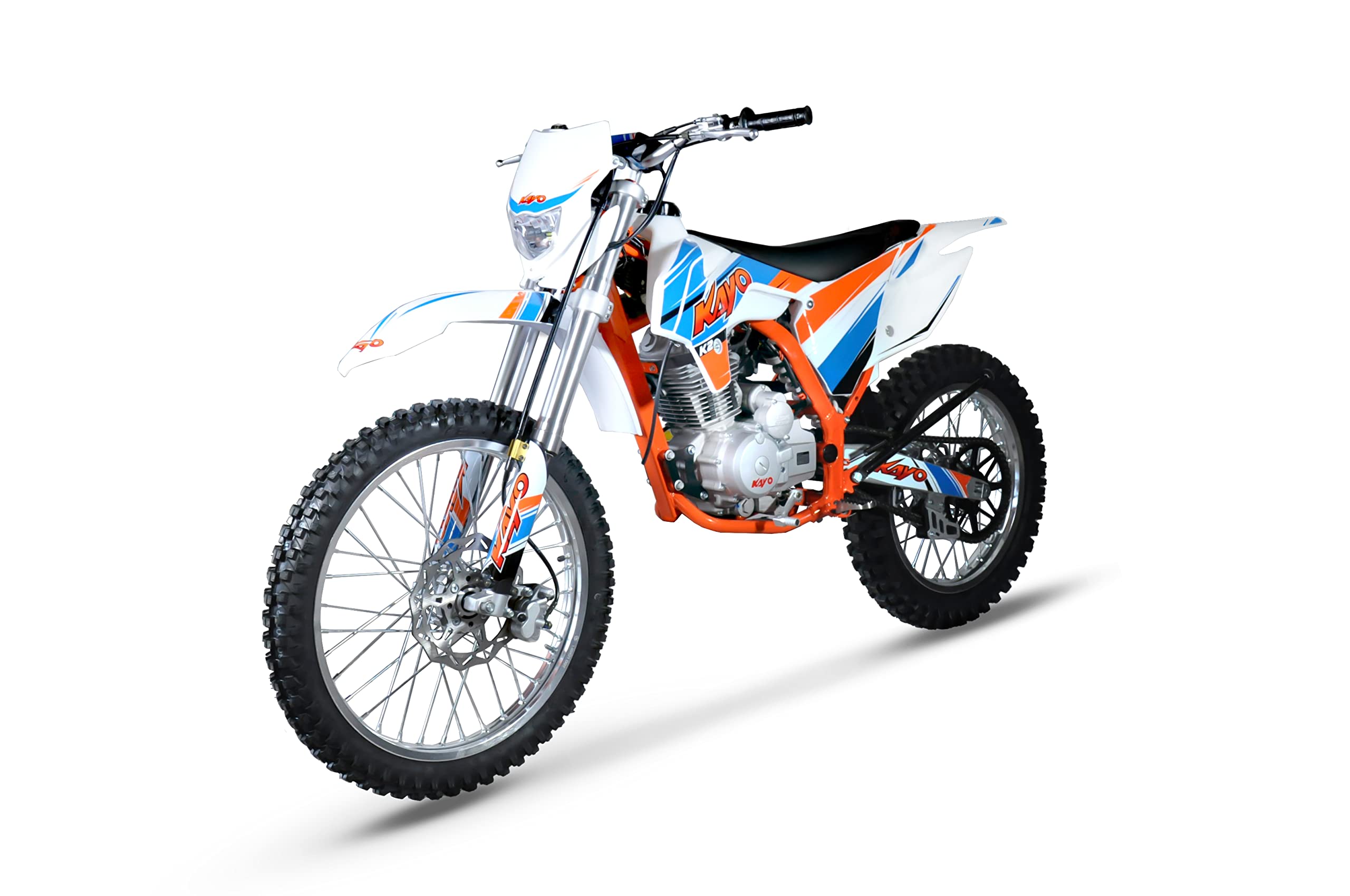 K2 250cc Luftkühlung 21/18" Enduro Motocross Dirt Bike Weiß