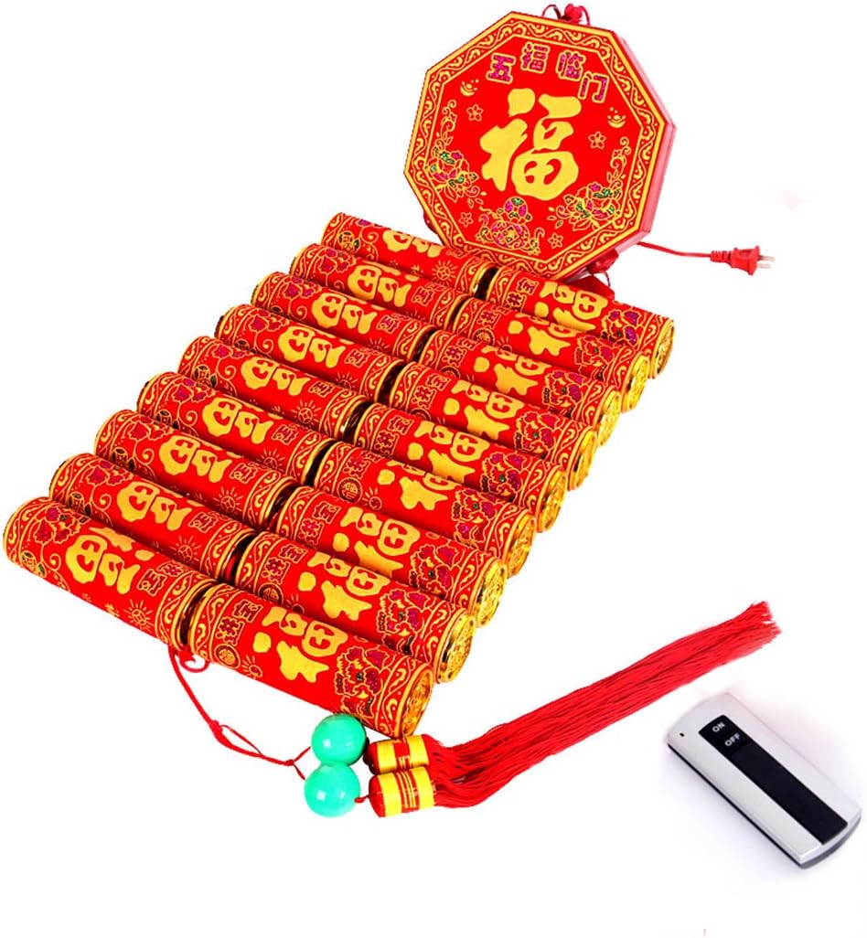 iLOVEPandas Simulation Firecracker with Sounds Chinese Lunar New Year Decoration for Wireless Remote Control (Style 1)