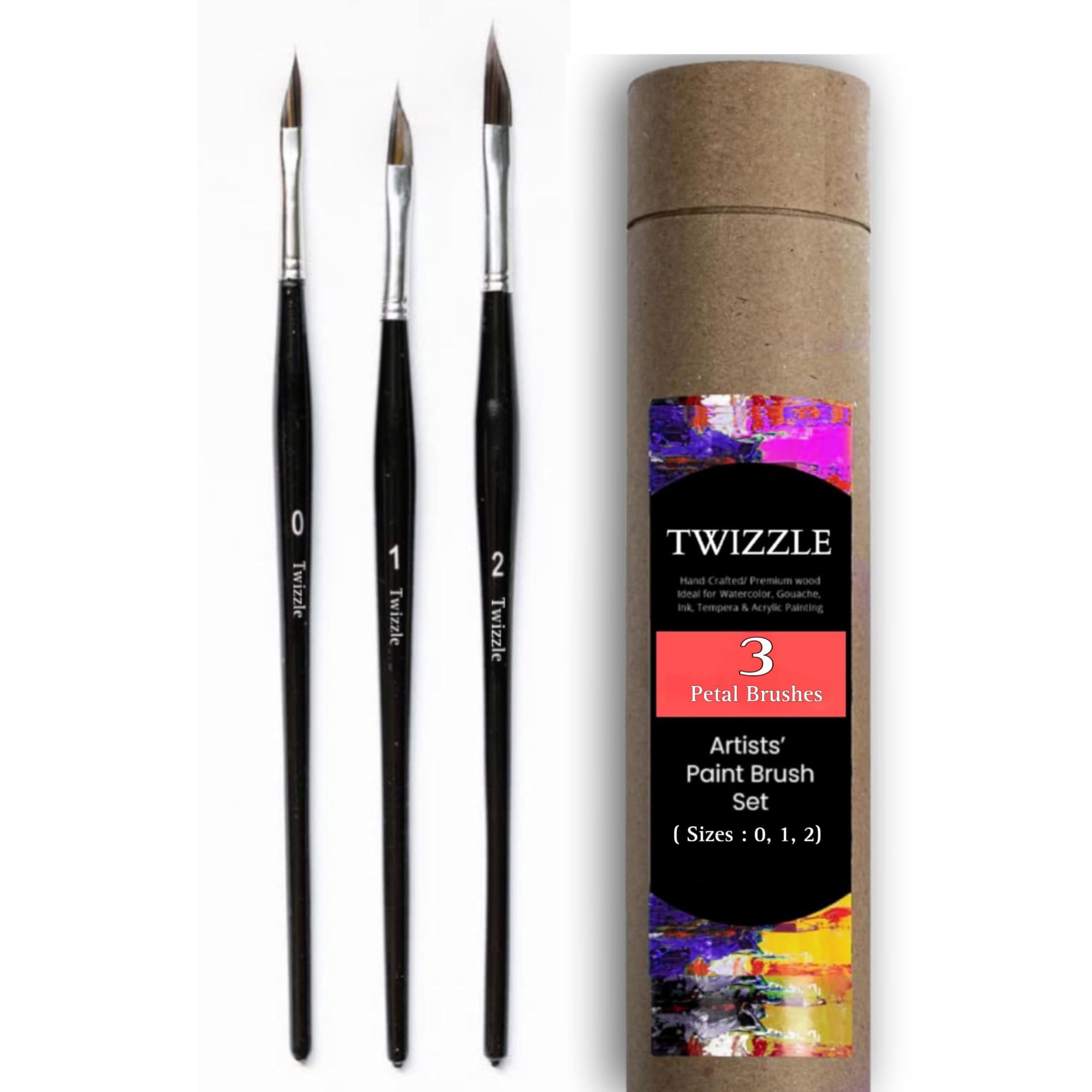 See full amazon price history chart for Twizzle Detailing Paint Brushes Set - 5pcs Professional Miniature Liner Brushes for Fine Detailing & Painting for Acrylic, Oil, Watercolor & Gouache, Synthetic Hair (Petal Leaf Set of 3) Twizzle Detailing Paint Brushes Set - 5pcs Professional Miniature Liner Brushes for Fine Detailing & Painting for Acrylic, Oil, Watercolor & Gouache, Synthetic Hair (Petal Leaf Set of 3) (B0DH2YGNZL) Amazon Price History, Amazon Price Tracker