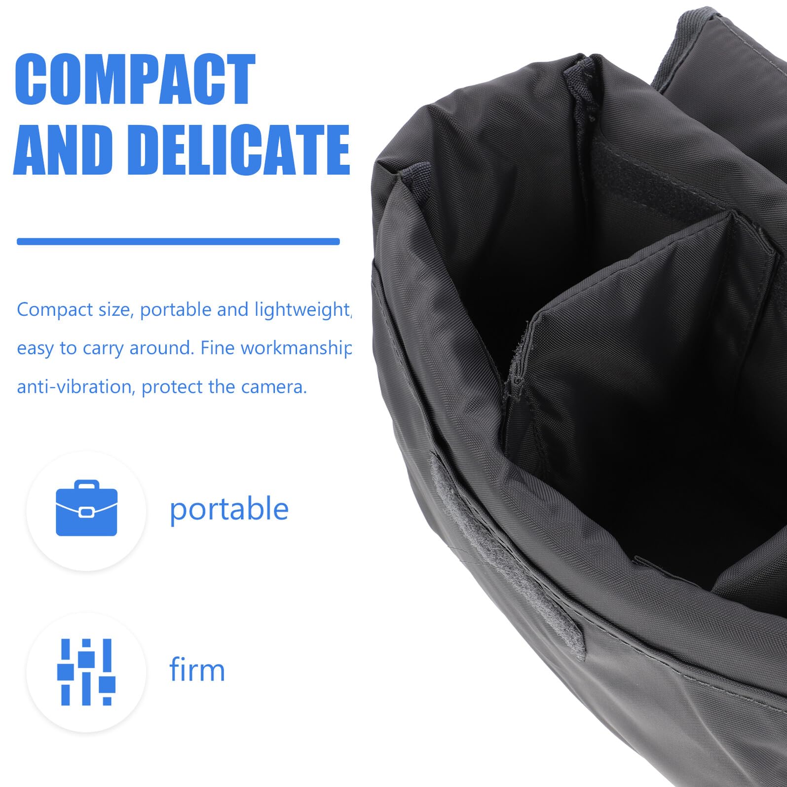 Toddmomy Bolsas para Cámaras DSLR Inserto De Protección para Lente y Flash Bolsa Portátil para Cámara Fotográfica