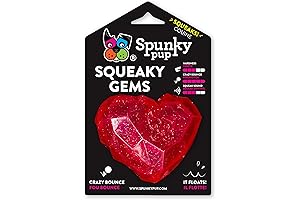 Spunky Pup Squeaky Gems Heart Toy: Treat Your Dog to Valentine's Day Delight