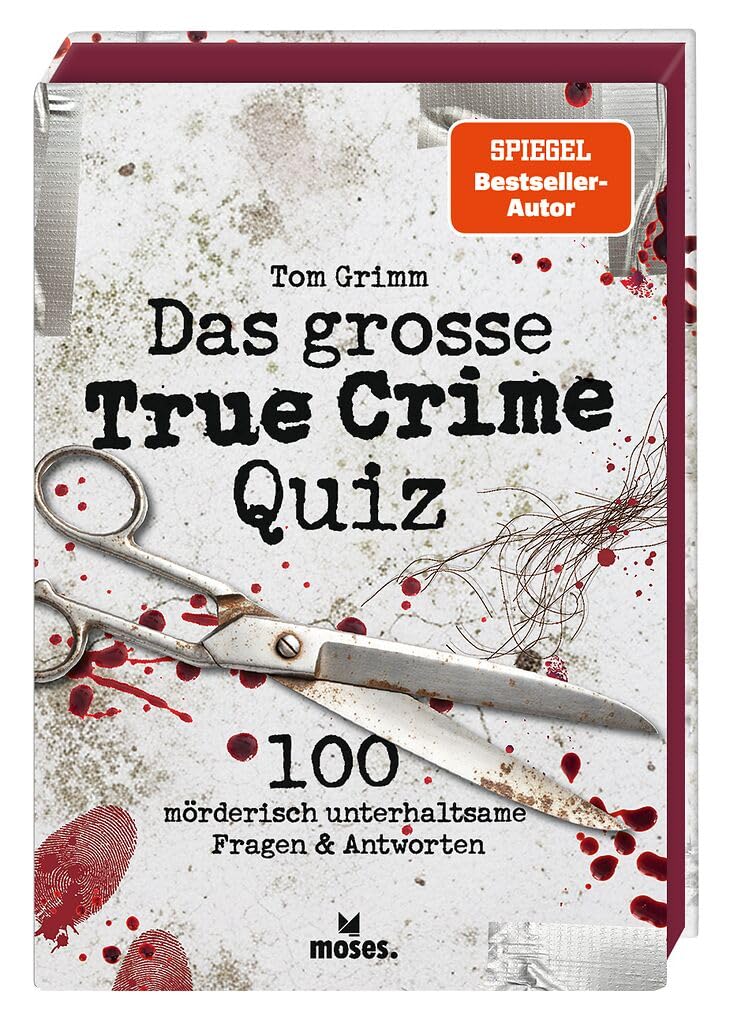 moses. Das große True Crime Quiz – 100 Fragen und Antworten zu berühmten Kriminalfällen, Serienmörder*innen und kuriosen Verbrechen, Kartenset für True-Crime-Fans