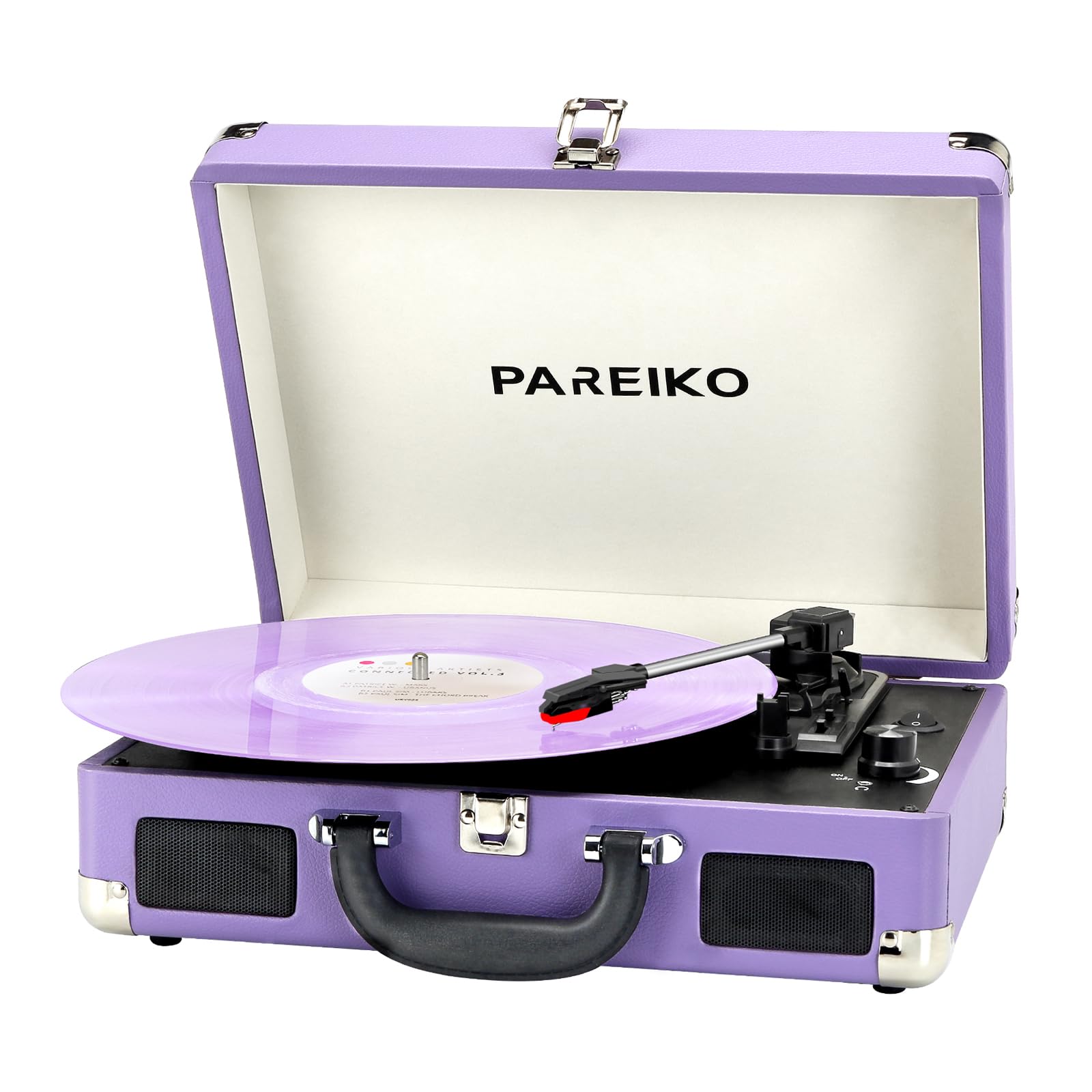 Amazon.com: PAREIKO 3 Speed Vinyl Record Player Bluetooth