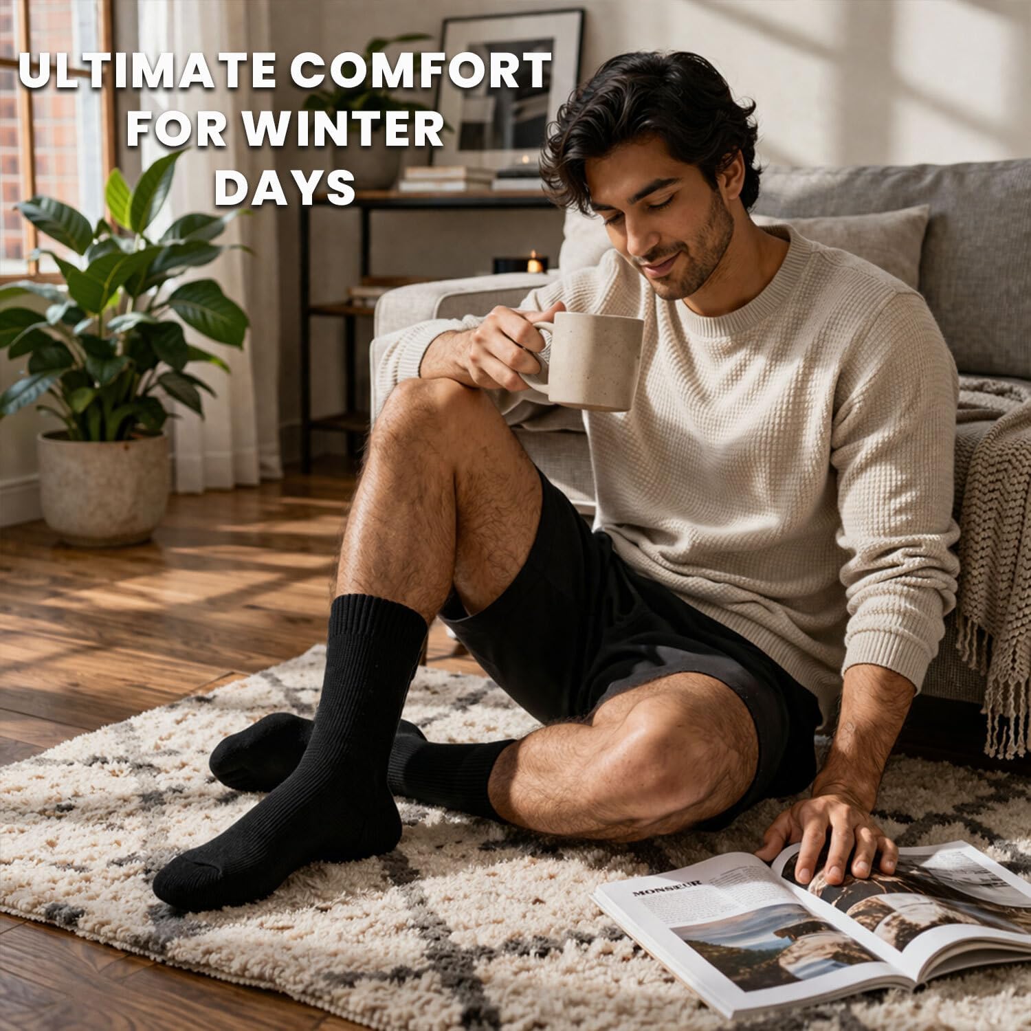 Yacht & Smith Wholesale Bulk Winter Thermal Boot Socks