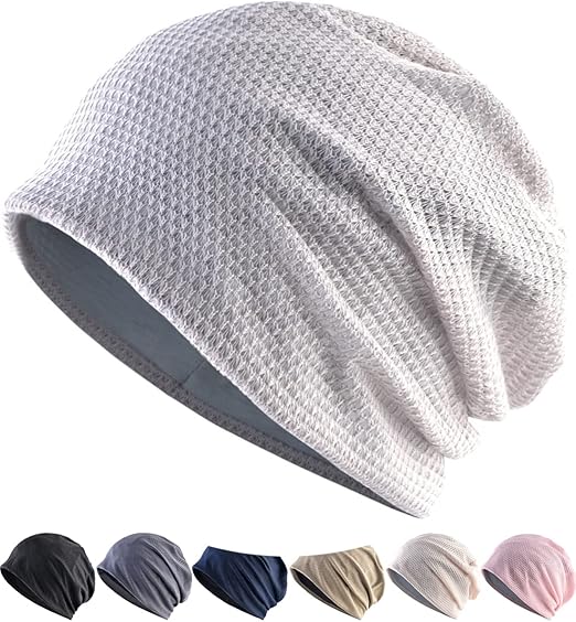 Amazon ニット帽 メンズ レディース ビーニー 春 夏 秋 軽くてさわやかなメッシュ素材 真夏でもひんやり蒸れない 究極の肌触り ニット帽メンズ ケア帽子 帽子 ニットキャップ ビーニー帽 薄手 大きい 締め付け感ゼロ 柔らかい 肌に優しい 無地 小顔効果 男女兼用
