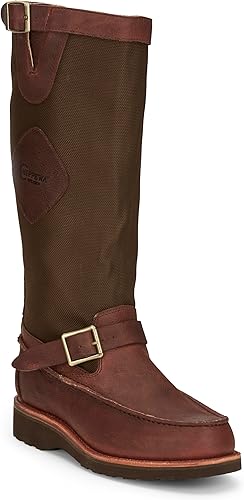 Chippewa Botas de serpiente, puntera MOCC con cremallera y cremallera trasera para hombre de 17 pulgadas