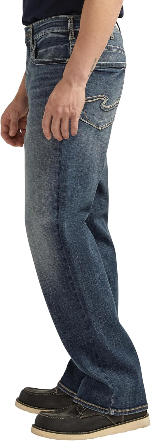 Silver Jeans Co. Men's Gordie Relaxed Fit Straight Leg Jeans - Image 2
