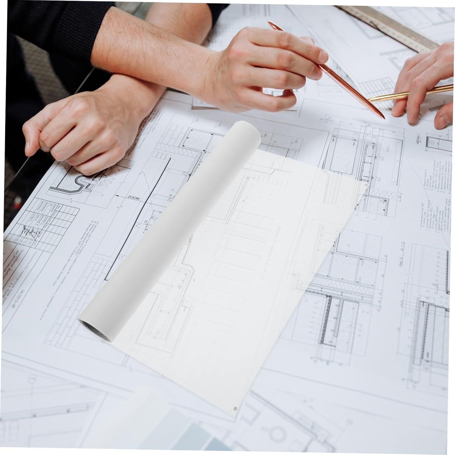 SHINEOFI Professional Tracing Paper Transparent Drawing Material for Painting Sewing Pattern Sketching with Wear-Resistant Smooth Surface and Storage Design