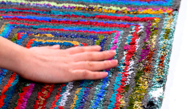 Tapete boho de algodón y lana SAFAVIEH 2x3 pies miniatura 6