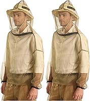 Vista 12 de Chaqueta, capucha y pantalones protectores de insectos. Ropa de malla repelente de mosquitos para hombres y mujeres. Traje de malla a prueba