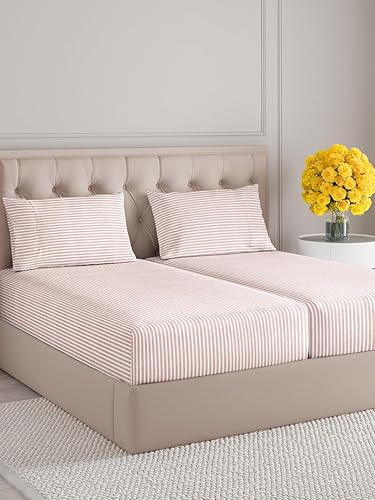 Vista 694 de Juego de sábanas de 4 piezas tamaño king, extrasuaves, transpirables y refrescantes con esquinas profundas, sábanas de fácil ajuste y sin arrugas