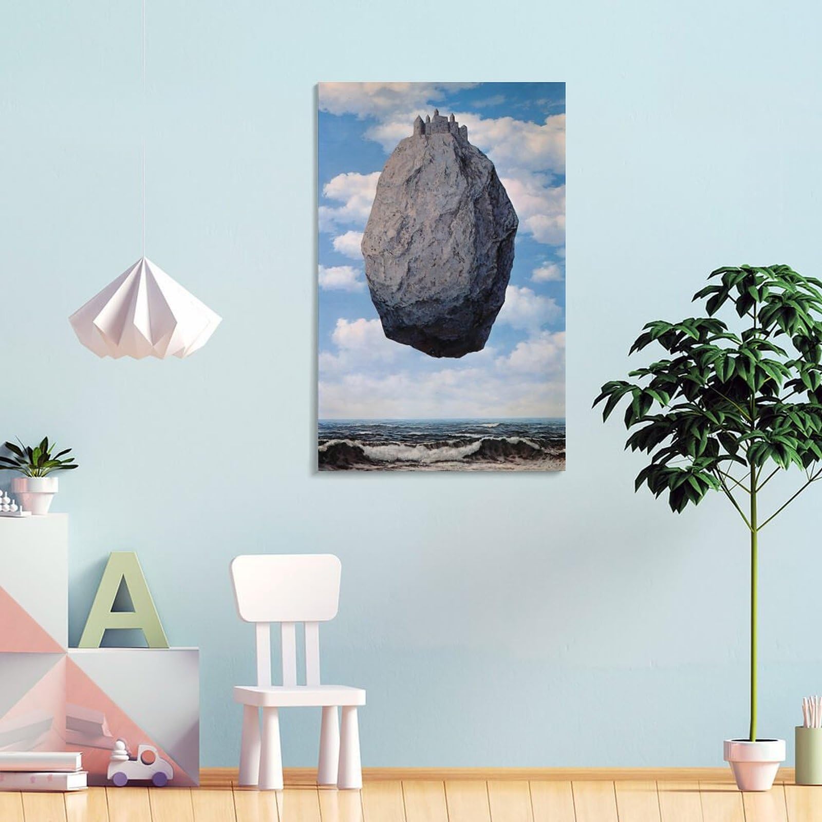 Amazon.co.jp: Rene Magritteルネ・マグリット《ピレネーの城
