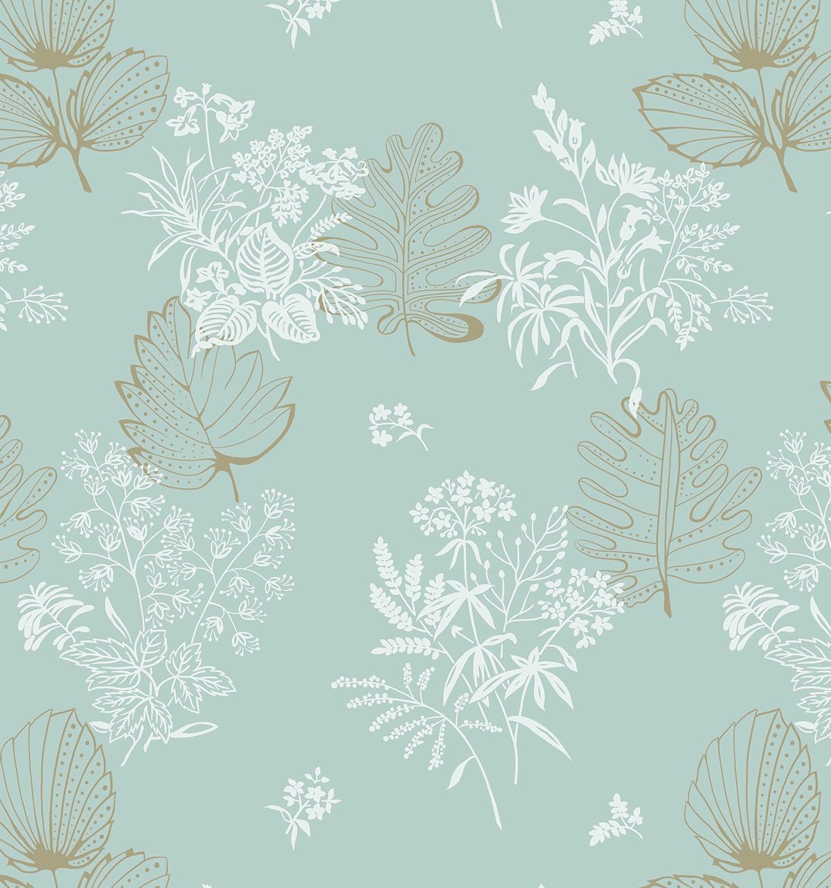 green floral peel and stick wallpaper, 16.14"x78.7", removable, waterproof, self-adhesive, for bedroom, bathroom, kitchen 16.1" x 78.7" blue