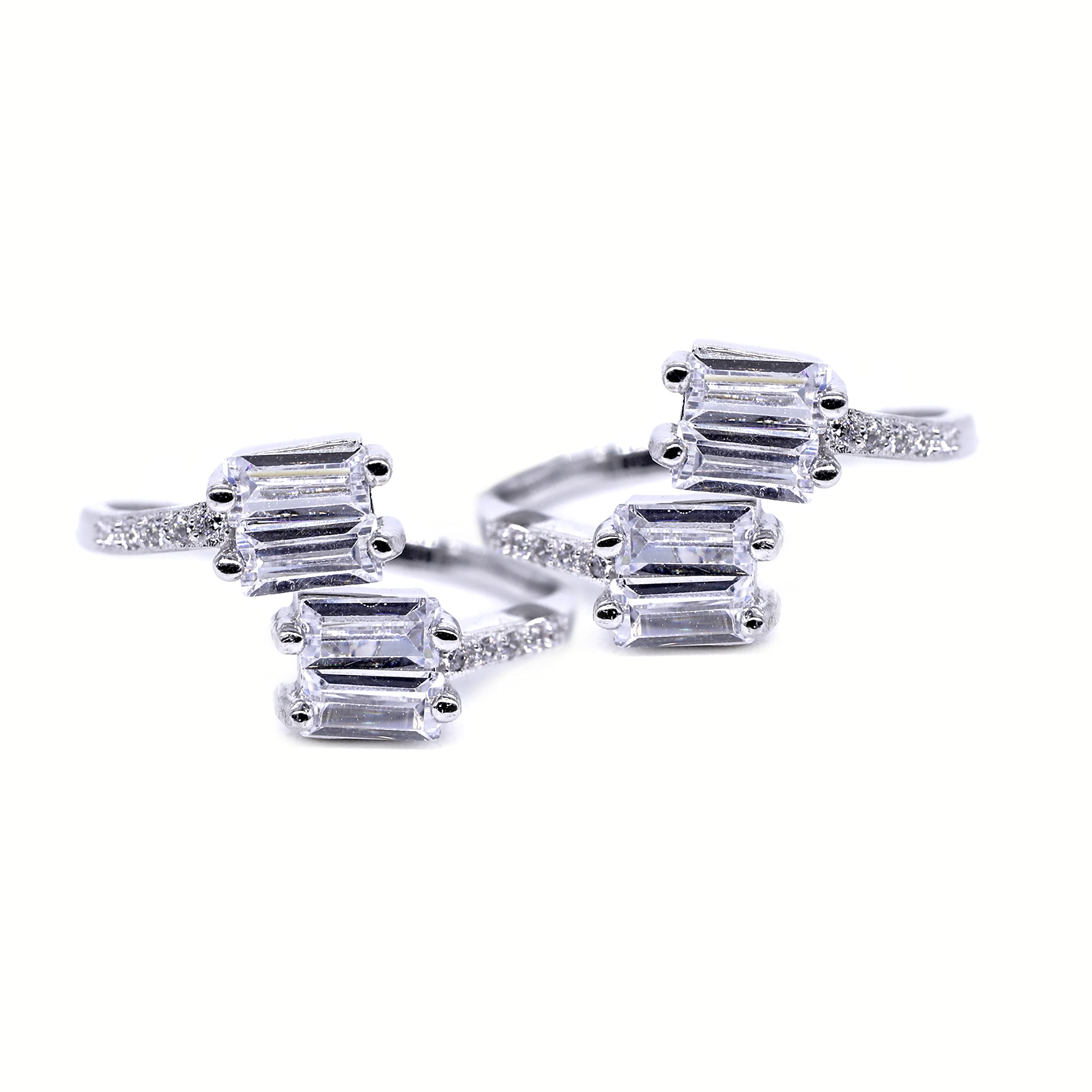TOERING CHUTKI BICHIYA FRONT OPEN TOERING WITH RECTANGLE ZIRCONIA STONE IN RHODIUM PLATING FOR GIRLS AND WOMENS INNPURE SILVER-image-15