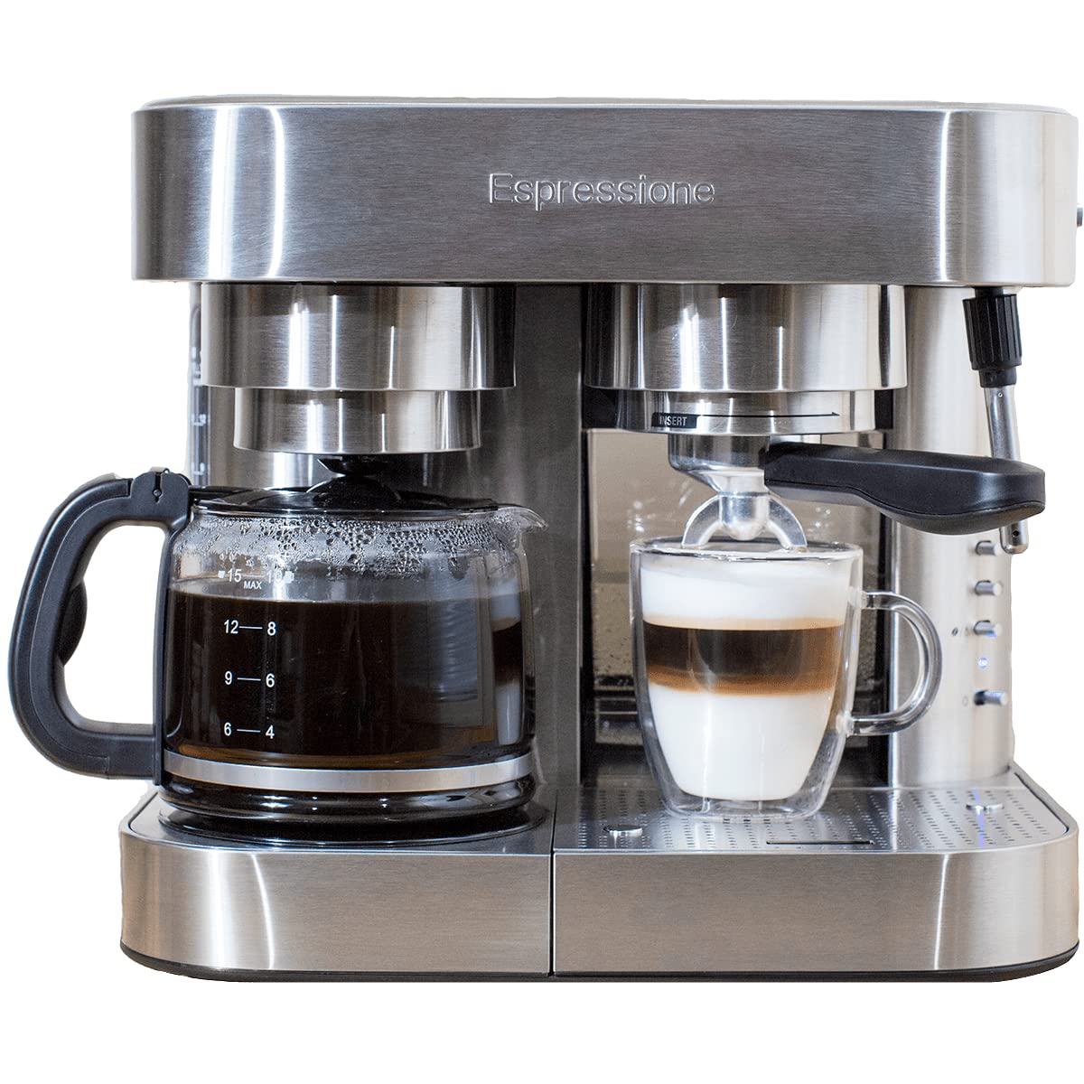 Amazon.com: Espressione Combination Stainless Steel Espresso + Amazon.com: Espressione Combination Stainless Steel Espresso +