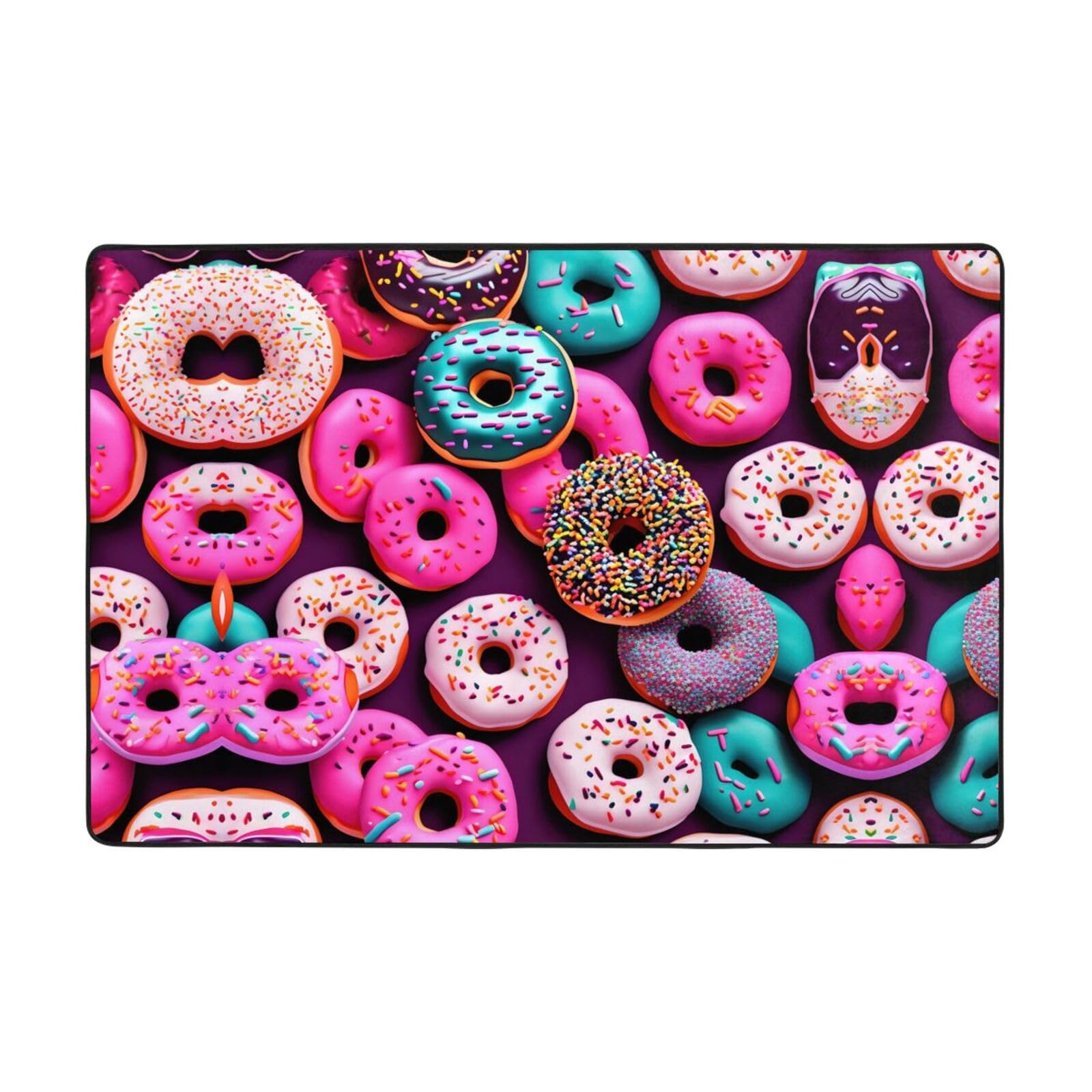 Tapis donut en fausse fourrure pour une chambre d'enfant cosy