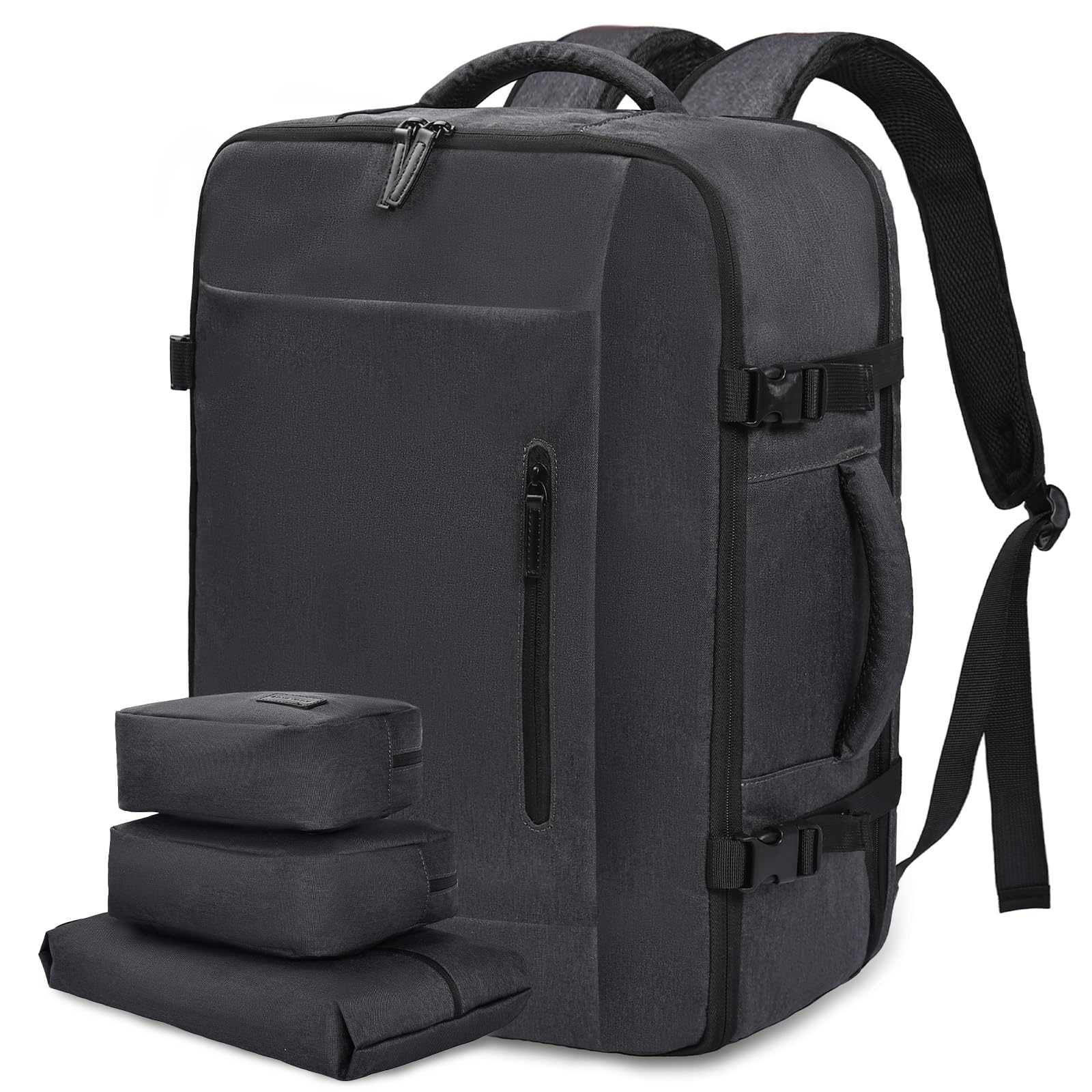 LOVEVOOK Handgepäck Rucksack, Groß Reiserucksack Herren Damen Kofferrucksack Flugzeug Tasche, Travel Backpack Carry On Luggage, Reisetasche Koffer Cabin Bag für Reise Arbeit Wandern