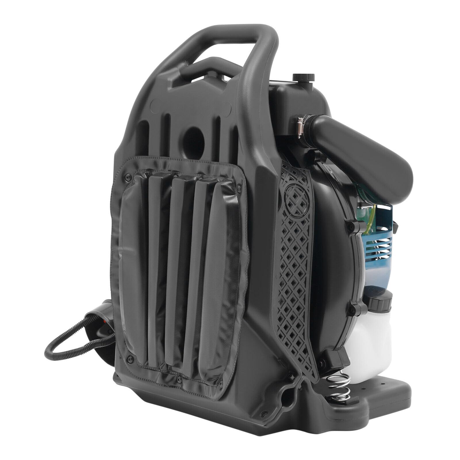 Ventola zaino soffiatore, potente bolle e basso consumo di carburante a gas soffiatore a foglia, ventilatore cordless 75.6cc per yard, giardino, cura del prato e pulizia della strada