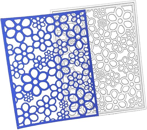 Miniatura 6 de Troqueles de corte de fondo de marco de flores pequeñas, moldes de plantilla de metal, herramienta de estampado de flores para hacer tarjetas,