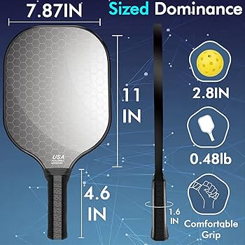 Amazon | ピックルボールパドル 2個セット カーボンファイバー製 USAPA