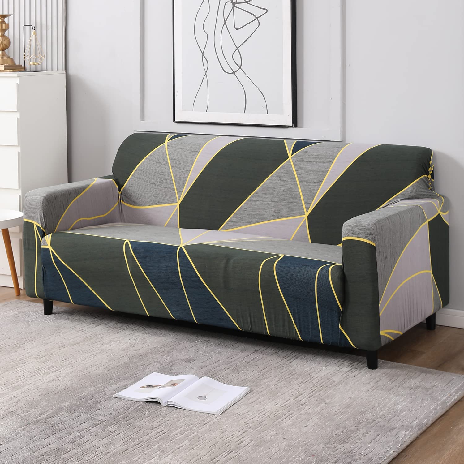 HOKIPO Stretchable Elastic Cover for Sofa 3 Seater (AR4101S6