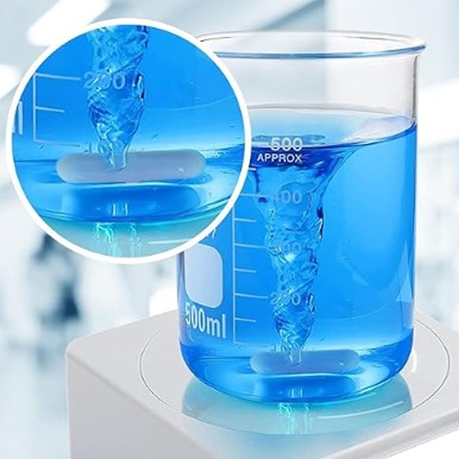 Generic Barra Agitadora Magnética de Laboratorio, 10 Unidades, 60 X 9 Mm, Blanca, Inerte a los Productos Químicos con Excelente Dureza Mecánica, Ampliamente Utilizada para Agitar Sustancias Mixtas en