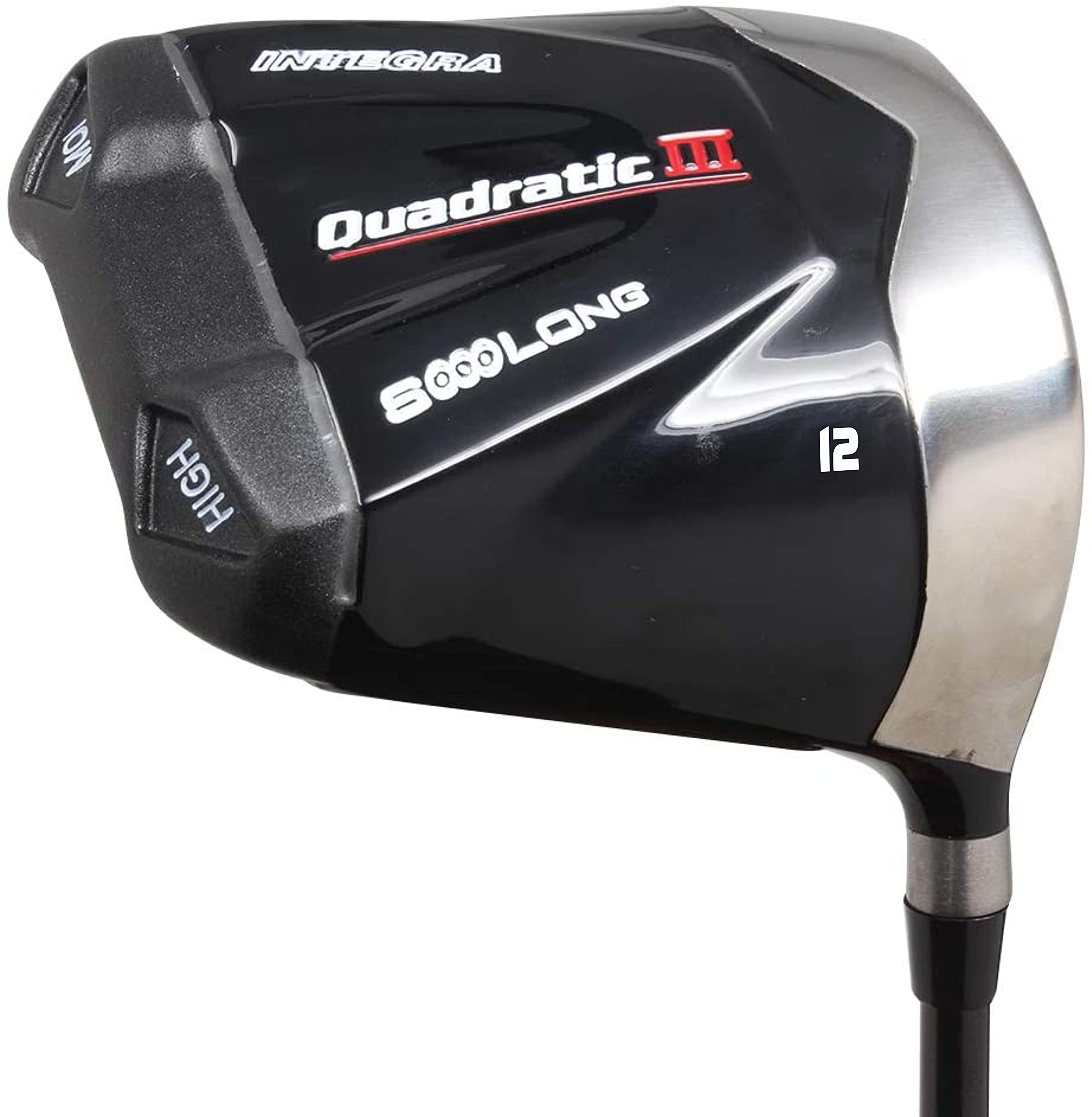 Senior Men's Integra SoooLong Quadratic III Square 460cc 12degree Driver Right Handed Premium Ultra Forgiving Senior Flex Graphite Shaft Tour Velvet Grip