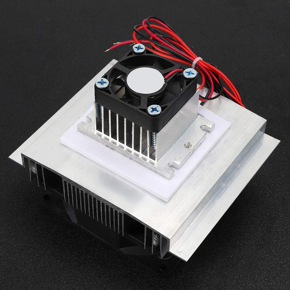 Hyuduo Semiconductor Cooler Peltier Cooler Thermoelectric Cooler 12V High Efficiency Cooling Chip Cold Junction -3~5 with Aluminum Plastic Material for Small Space Cooling