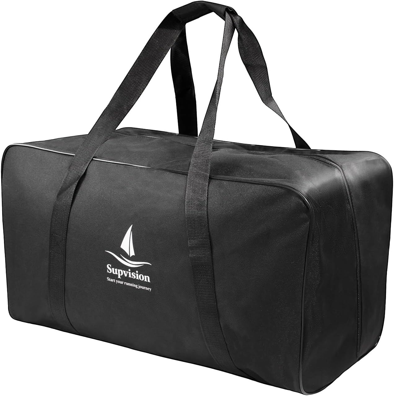 54L 14.2Gallons Foldable Duffle Cloth Bag Travel DuffelTote Bags Durable Luggage GymBag with Zippers and Handles for Camping and Traveling 23.6x11.8x11.8in