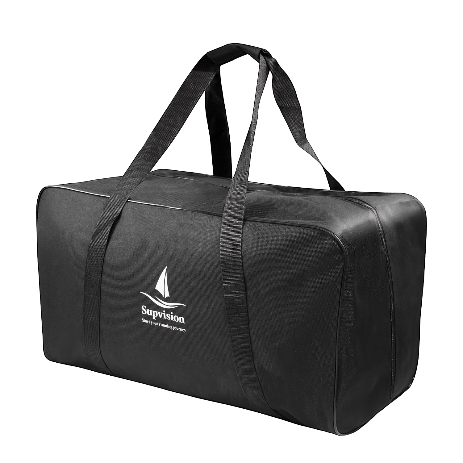 Supvision 54L 14.2Gallons Foldable Duffle Cloth Bag Travel DuffelTote Bags Durable Luggage GymBag with Zippers and Handles for Camping and Traveling