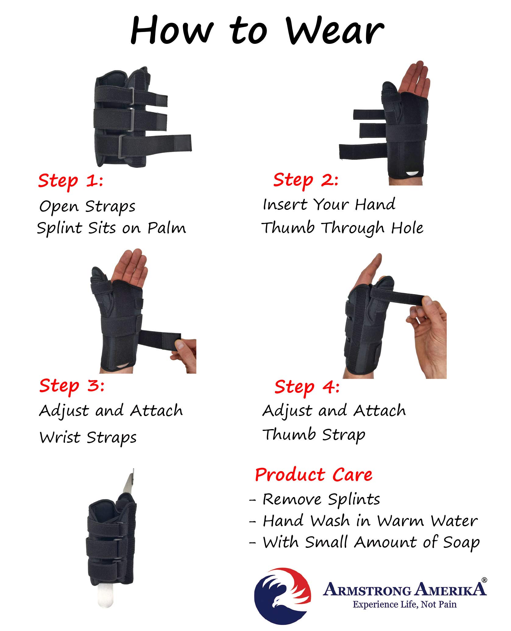 Thumb Spica Splint & Wrist Brace Both a Wrist Splint and Thumb Splint